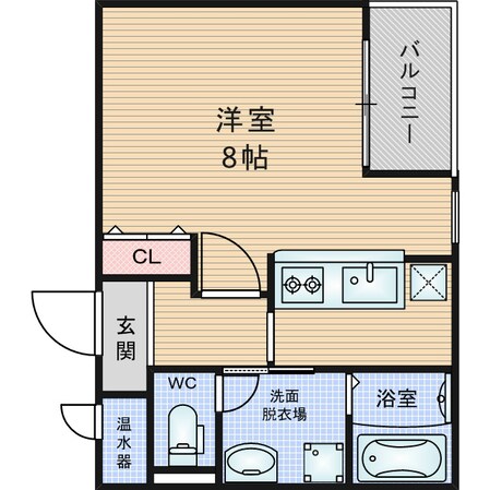 コンフォール南森町の物件間取画像